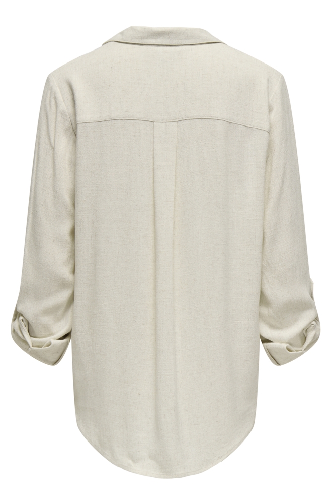 ONLYASMIN-SIESTA LS LINEN BL SHIRT 15349102 MOONBEAM